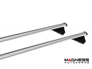 Alfa Romeo Stelvio Roof Rack Cross Bars - for models w/ factory roof rails - Silver